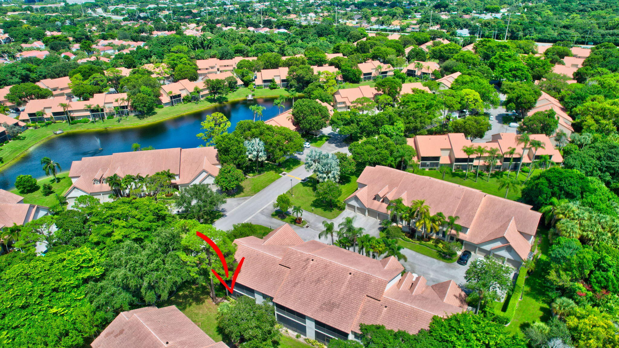 5770 Coach House Circle, Unit D Boca Raton, FL 33486 - Photo 48 of 52 AERIAL