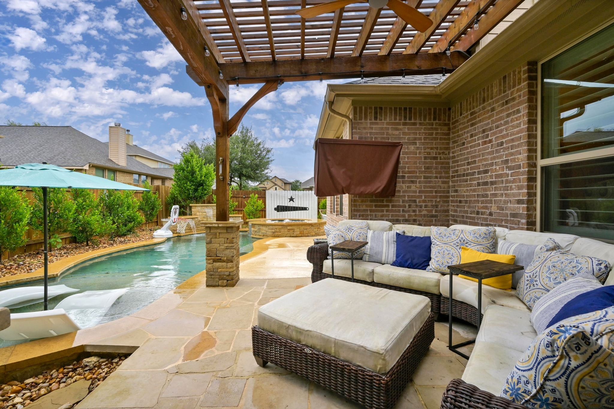 169 Fort Cobb Way Georgetown, TX 78628 - Photo 27 of 28 a view of swimming pool with outdoor seating