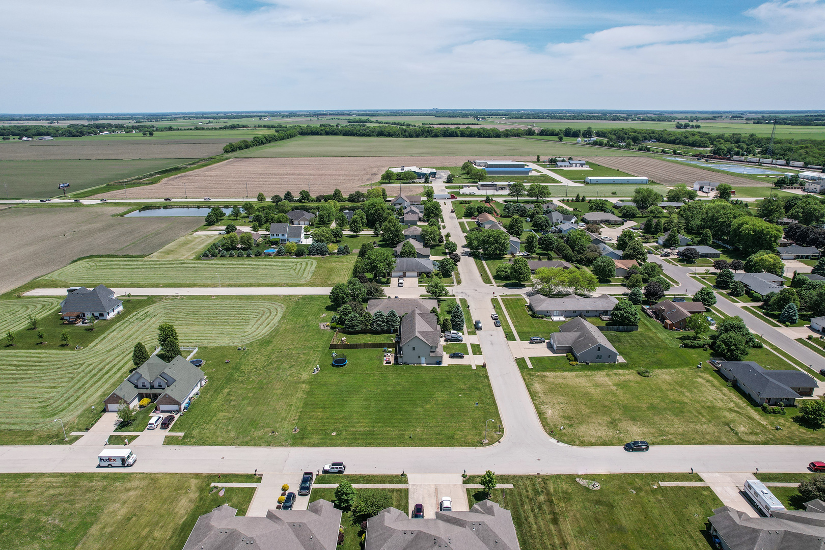 900-902 Center Street Mazon, IL 60444 - Photo 6 of 7 an aerial view of ocean with residential houses with outdoor space and river