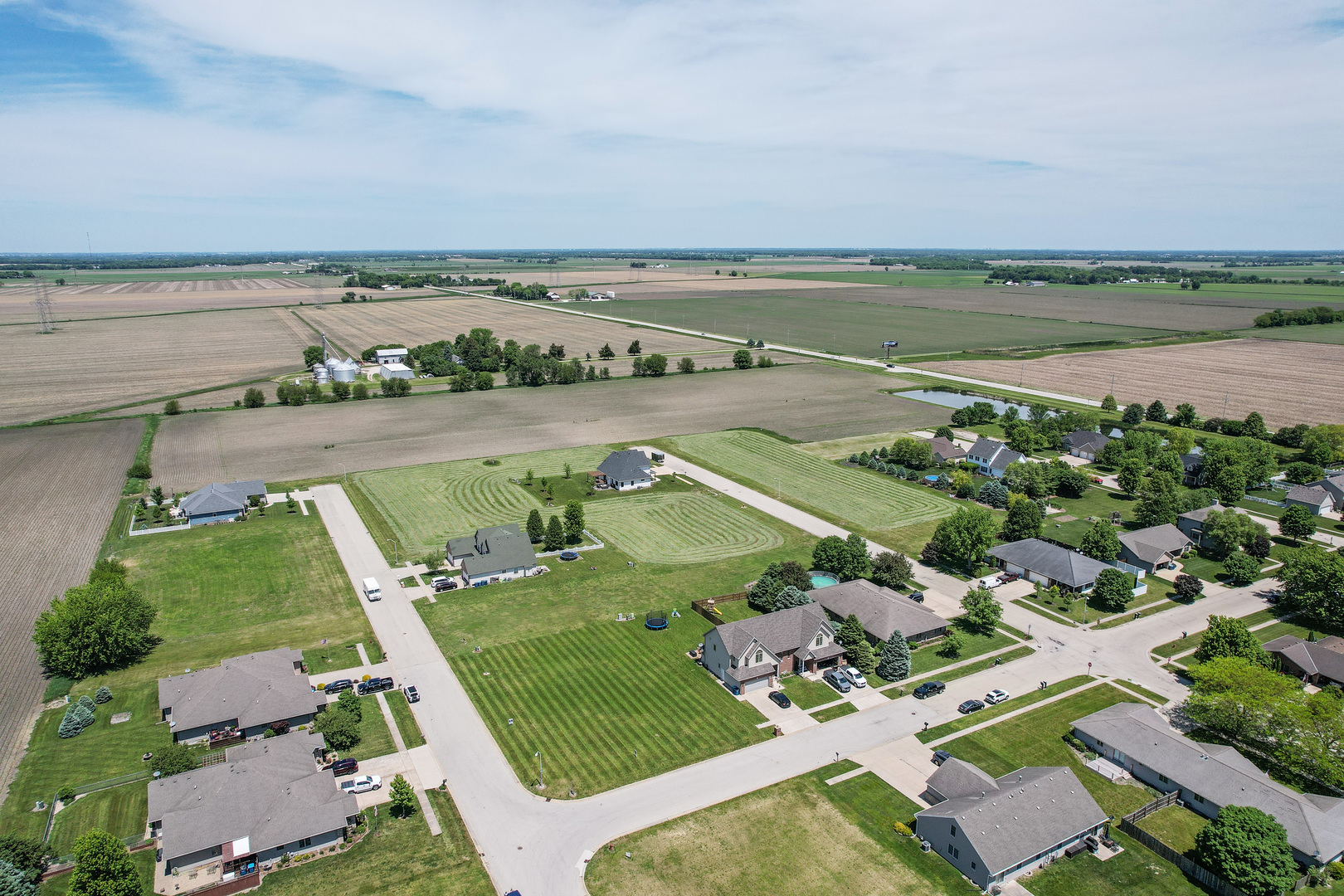 900-902 Center Street Mazon, IL 60444 - Photo 7 of 7 an aerial view of a city with seating area