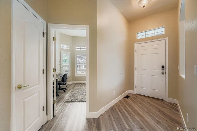 wooden floor in a gallery