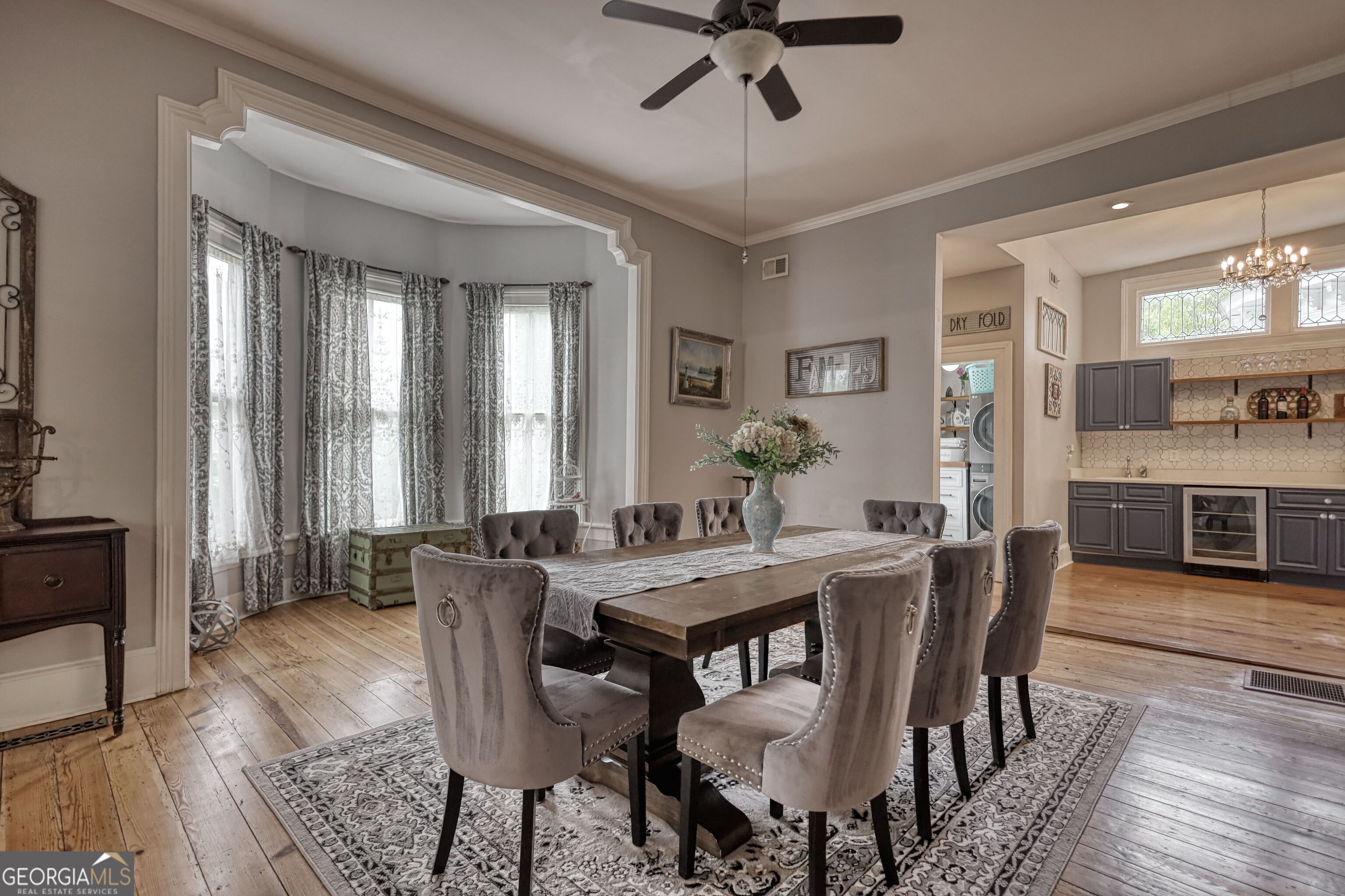 172 North 2nd Street Madison, GA 30650 - Photo 35 of 69 a view of a dining room with furniture and wooden floor