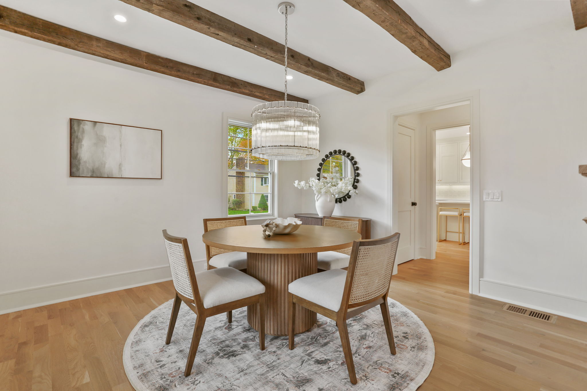 15 Barton Road Fairfield, CT 06824 - Photo 4 of 39 a view of a dining room with furniture window and wooden floor