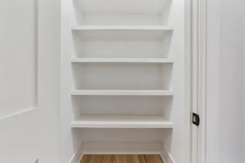 a close view of closet