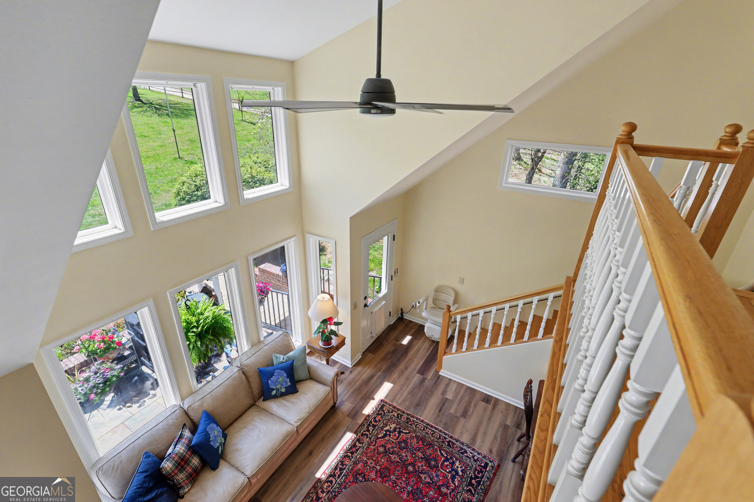 1067-o V Ov Justus Road Rabun Gap, GA 30568 - Photo 45 of 73 a living room with furniture and a wooden floor