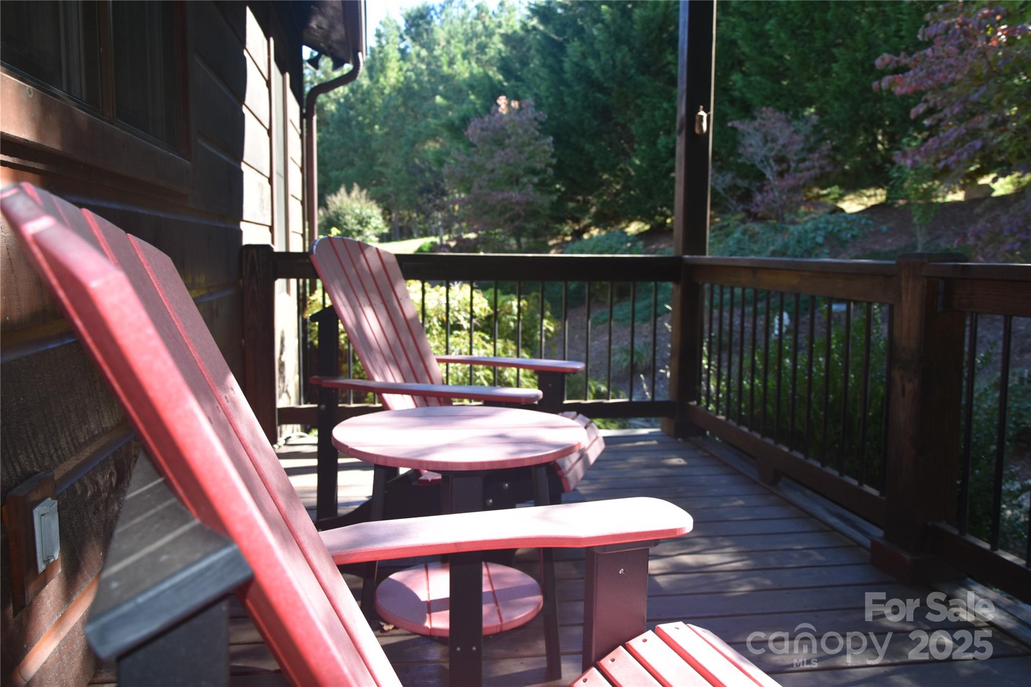 80 Grandview Loop Nebo, NC 28761 - Photo 6 of 42 a patio with wooden floor table and chairs