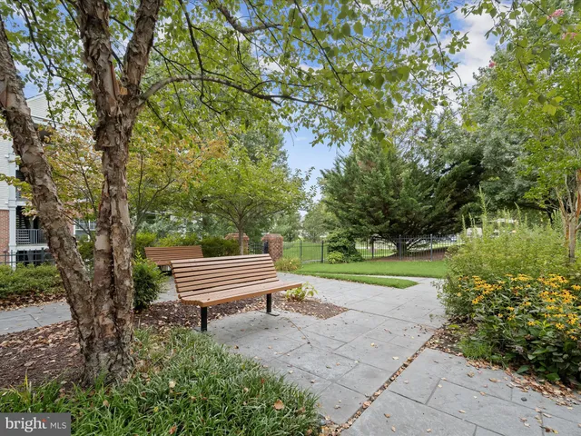 a view of a garden with a lake view