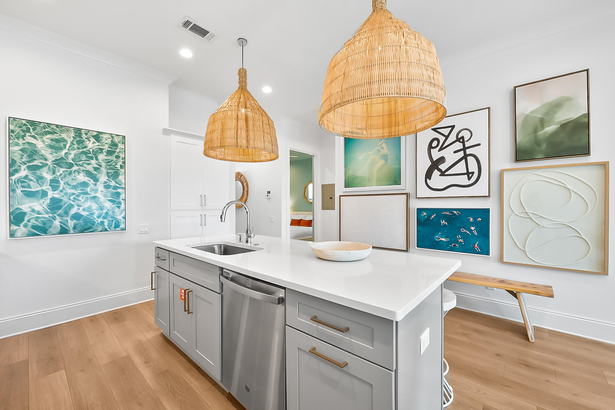 70 Marthas Lane, Unit 1103 Santa Rosa Beach, FL 32459 - Photo 7 of 29 a kitchen with a sink cabinets and a window