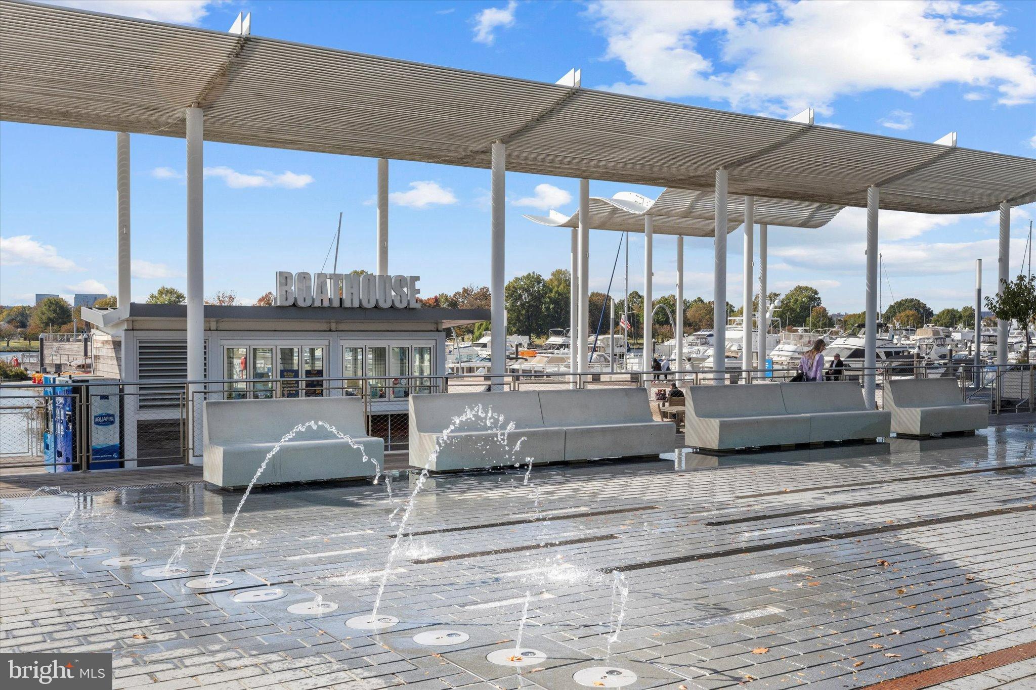1378 4th Street Southwest Washington, DC 20024 - Photo 52 of 74 a view of a terrace with furniture and a yard