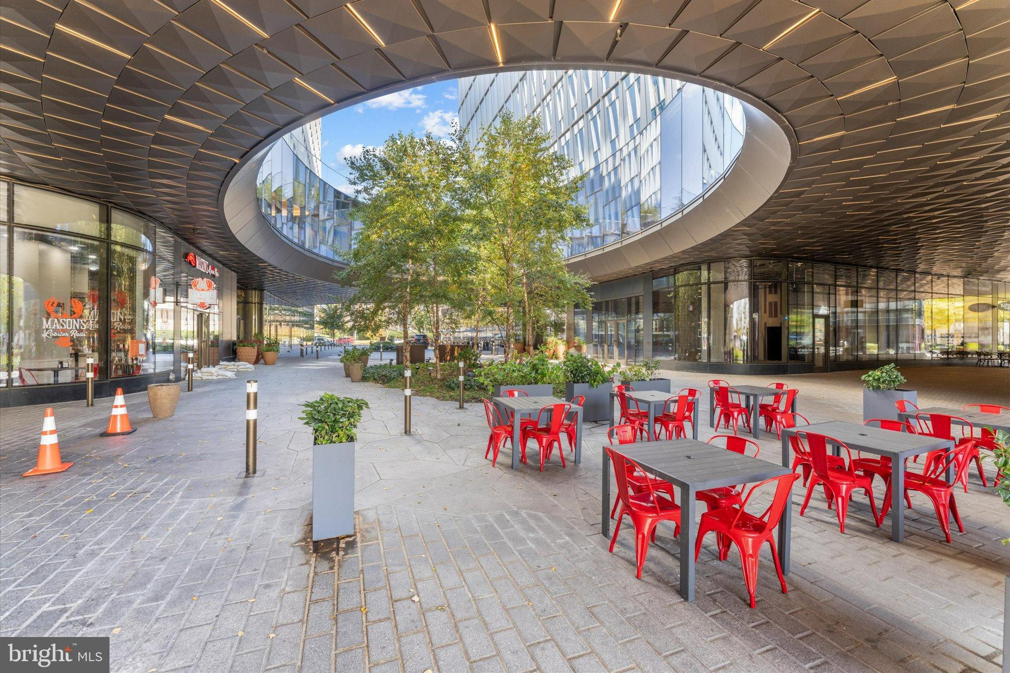1378 4th Street Southwest Washington, DC 20024 - Photo 58 of 74 an outdoor cafe with a table and chairs