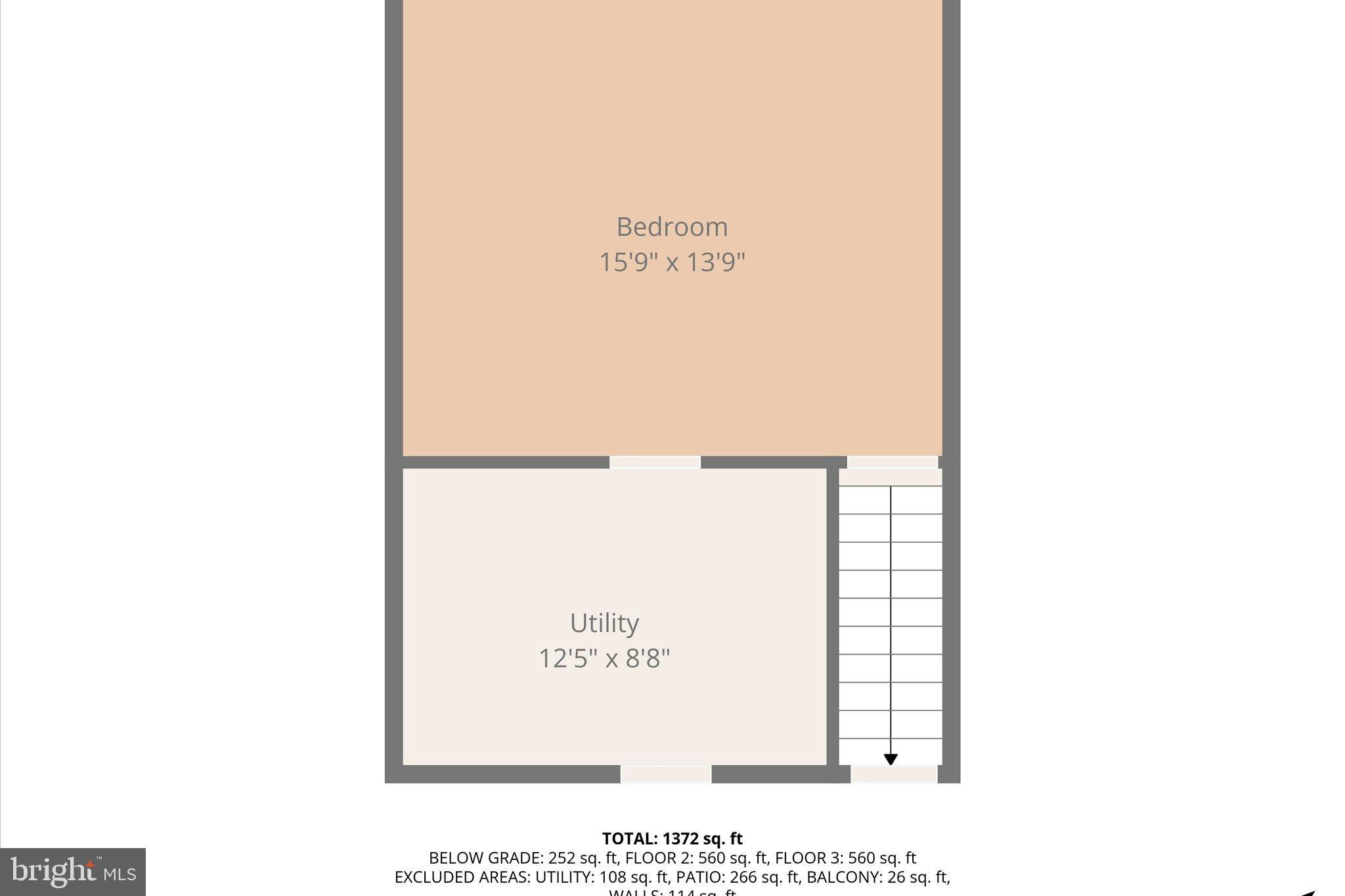 1378 4th Street Southwest Washington, DC 20024 - Photo 72 of 74 a picture of a floor plan