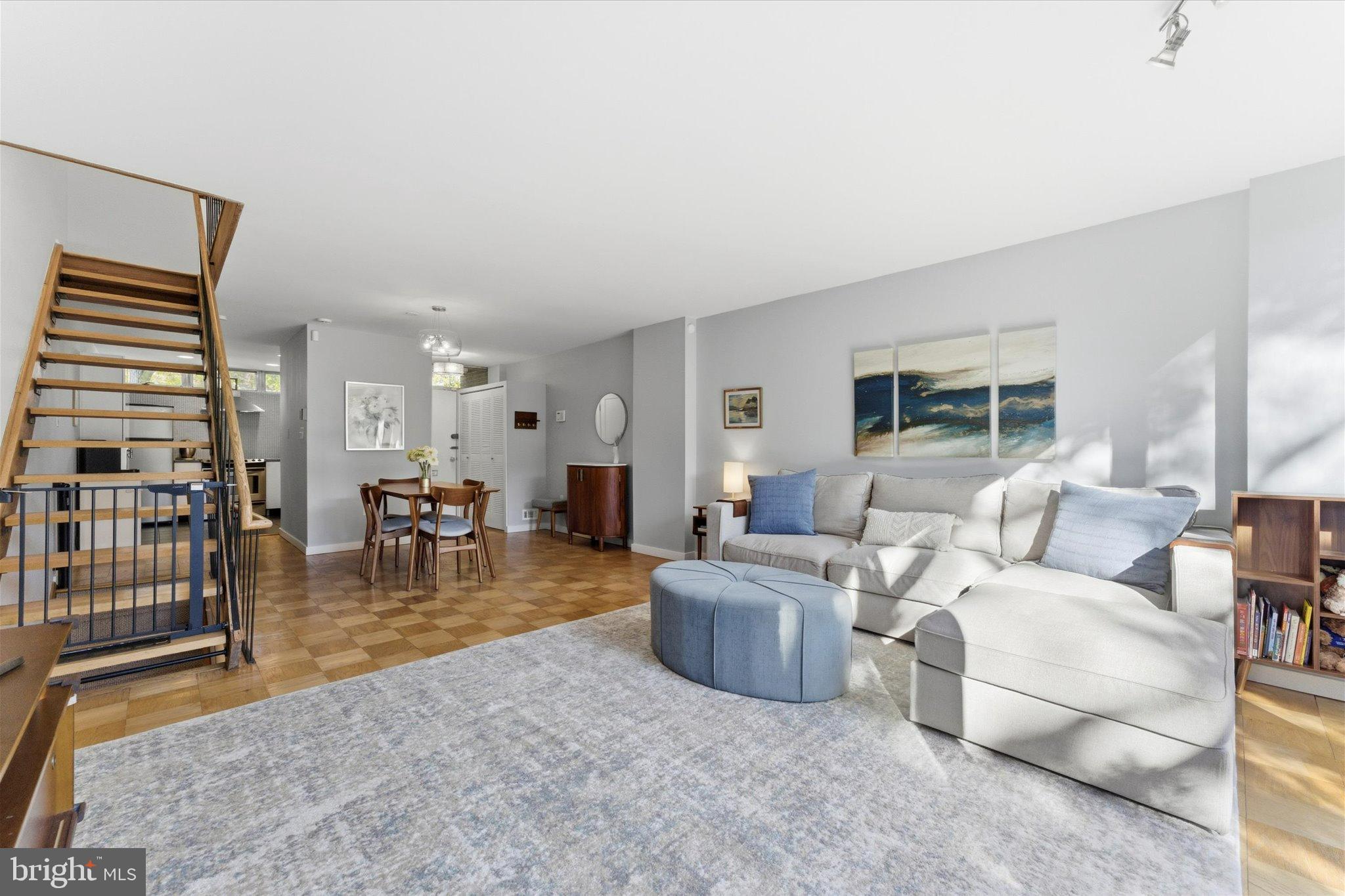1378 4th Street Southwest Washington, DC 20024 - Photo 7 of 74 a living room with furniture and a wooden floor