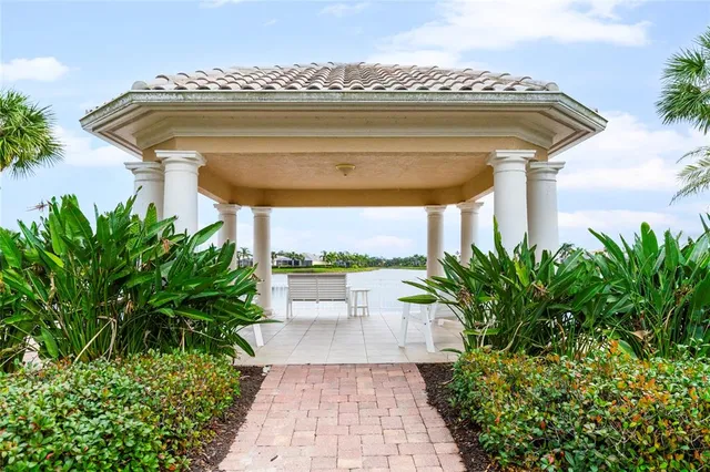 a view of a terrace with chairs