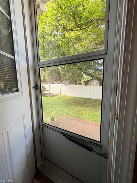 4608 High Point Road Kernersville, NC 27284 - Photo 24 of 33 Back yard view from laundry room