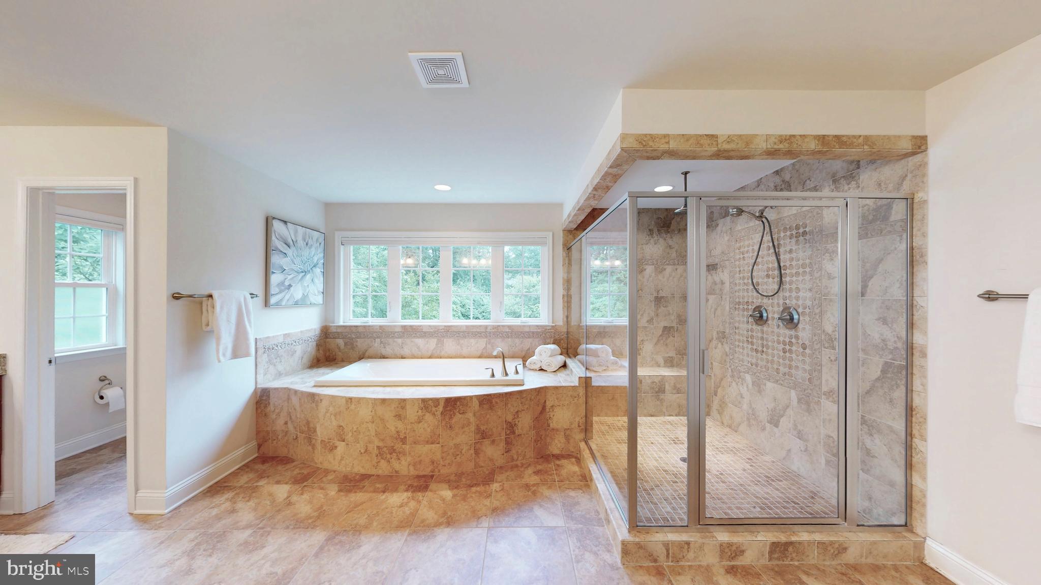 9813 Sunrise Road Vienna, VA 22181 - Photo 53 of 118 Soaking Tub and Large Shower