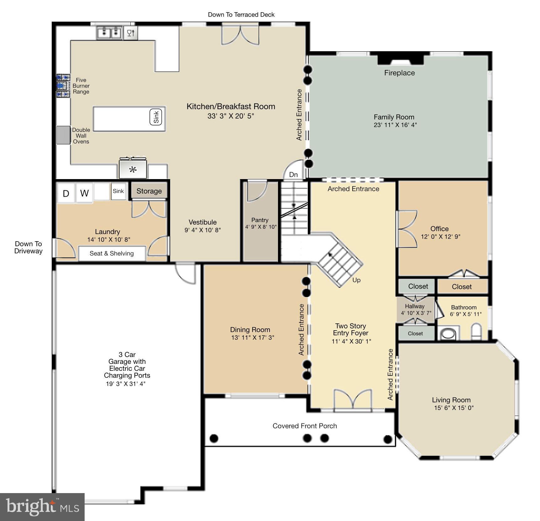 9813 Sunrise Road Vienna, VA 22181 - Photo 116 of 118 Main Level Floorplan