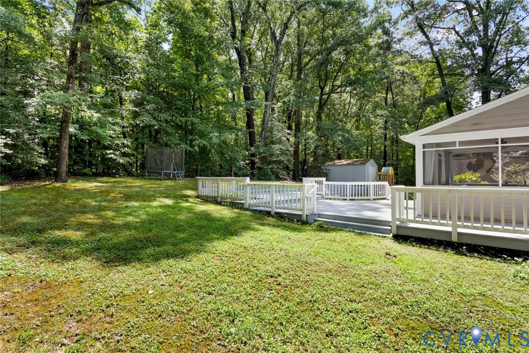 2011 Camborne Road Chesterfield, VA 23236 - Photo 43 of 47 Expansive backyard featuring a multi-level deck wi