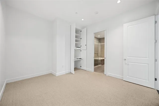 a view of a building and a street