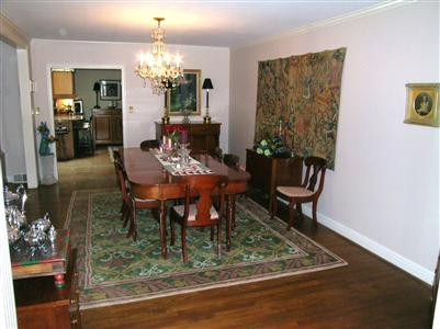 Formal Dining Room overlooks Family Room