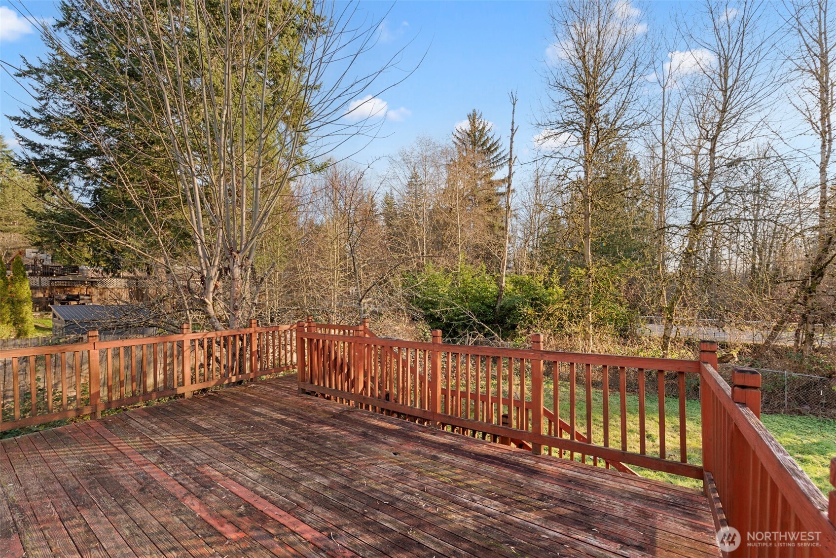 12727 Southeast 191st Place Renton, WA 98058 - Photo 20 of 23 a view of a wooden fence