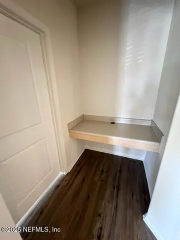 a close view of closet