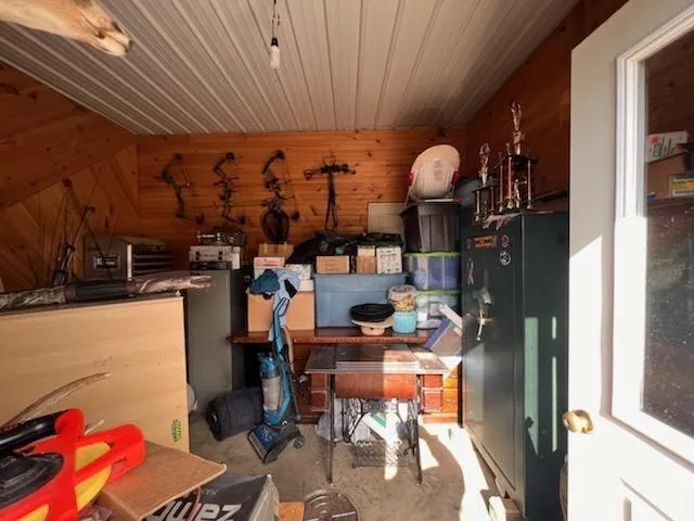 a view of storage and utility room