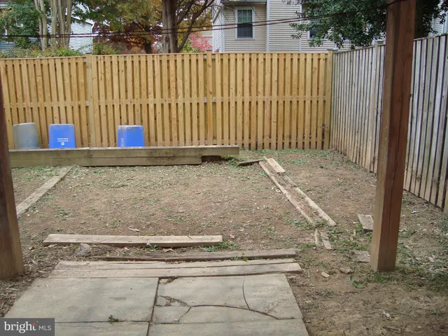 a view of wooden fence