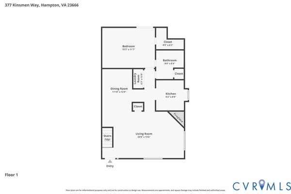 $225,000 | 377 Kinsmen Way, Hampton, VA 23666