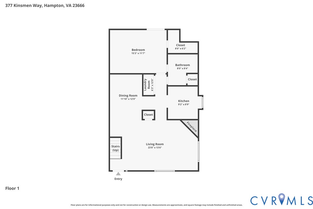 377 Kinsmen Way Hampton, VA 23666 - Photo 29 of 30 a picture of a floor plan