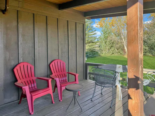 a view of a chairs in balcony