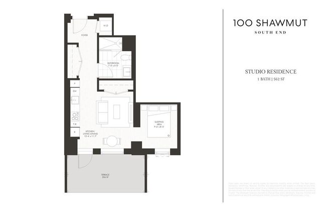 $810,000 | 100 Shawmut Avenue, Unit 311, Boston, MA 02118