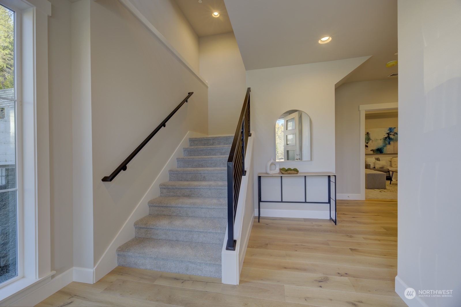 20210 94th Drive Northeast Bothell, WA 98011 - Photo 12 of 30 a view of entryway and hall with wooden floor