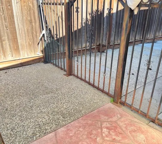 a view of a entrance