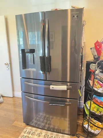 a close view of water heater room