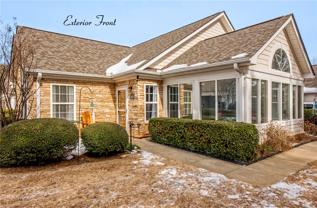 113 Life Style Lane Anderson, SC 29621 - Photo 3 of 28 This charming home features a cozy exterior with durable brick and a welcoming sunroom, perfect for relaxation.