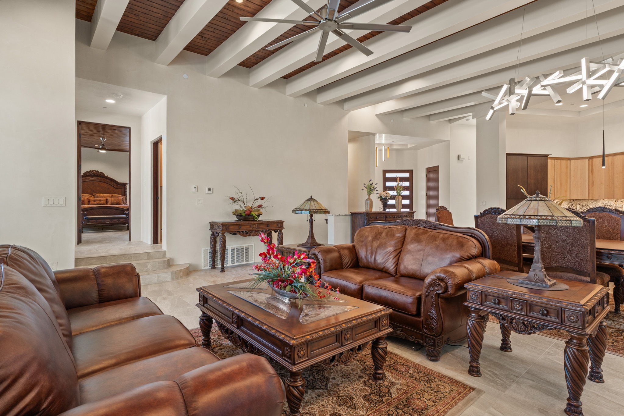 1411 Tesuque Creek Road Santa Fe, NM 87501 - Photo 14 of 45 Living Room