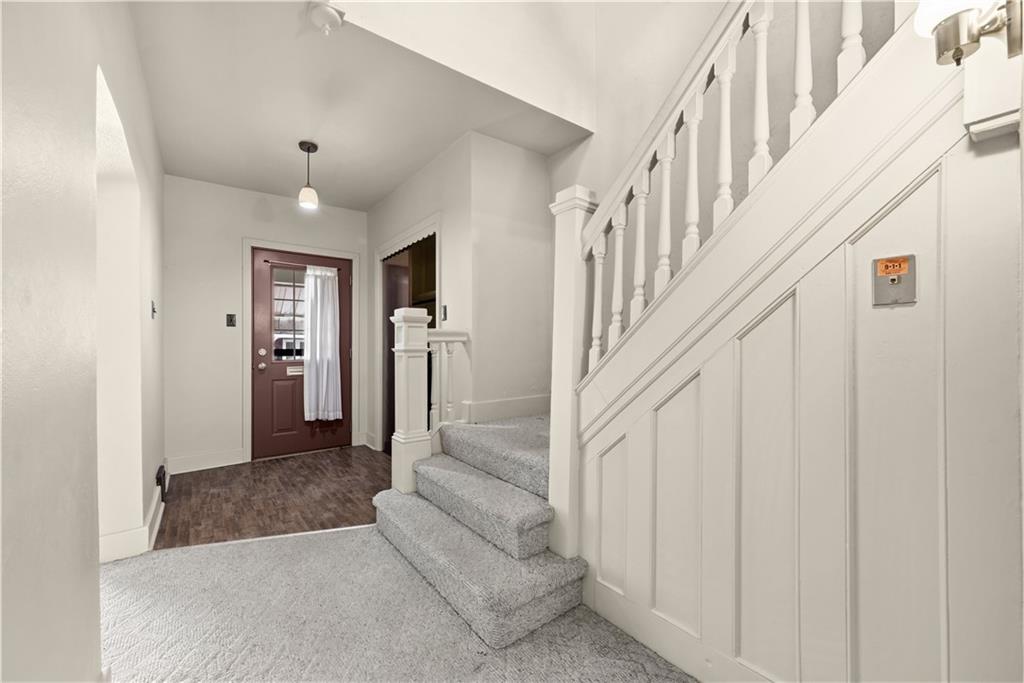 7215 Whipple Street Pittsburgh, PA 15218 - Photo 6 of 46 a view of entryway with bathtub and stairs
