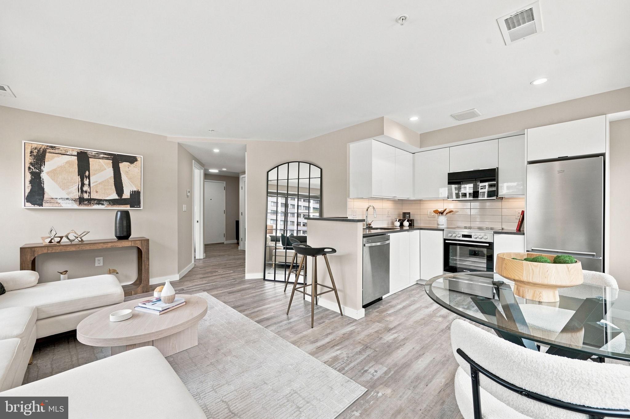 700 Roeder Road, Unit 203 Silver Spring, MD 20910 - Photo 2 of 37 Modern elegance in open living space.