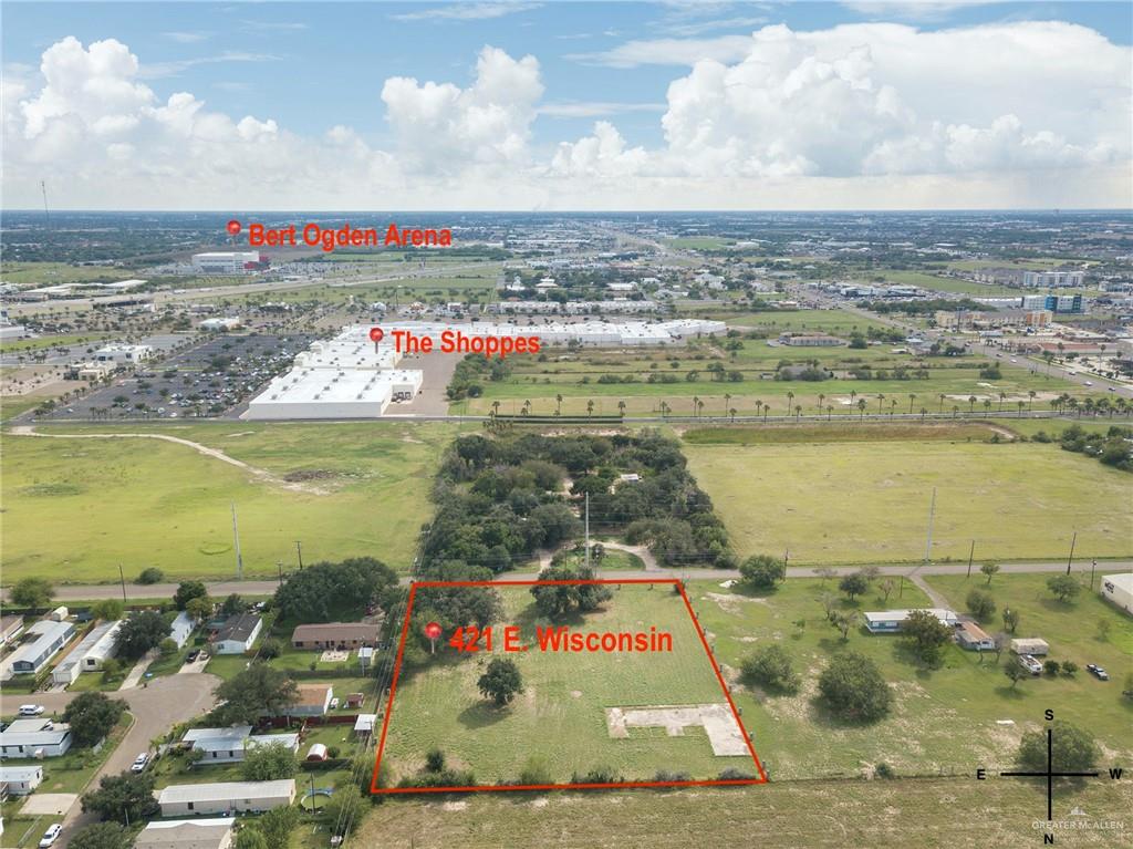 421 East Wisconsin Road, Edinburg, TX 78539 Compass