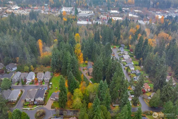 a bird view of a house