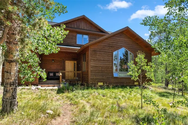 a view of house with backyard