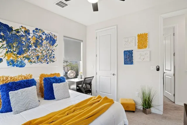 a view of a livingroom with furniture and window