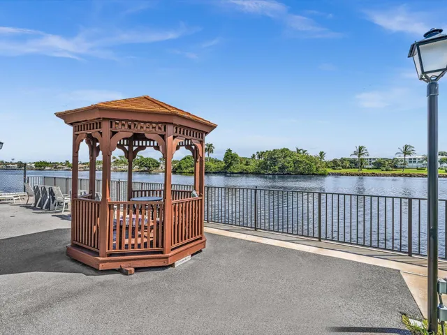 a view of a terrace with furniture