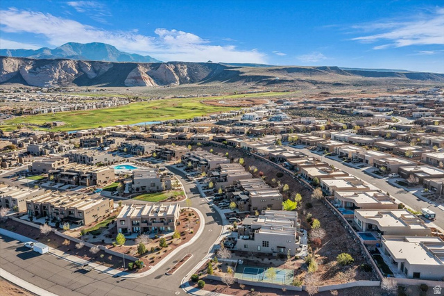 4796 Winged Foot Drive St. George, UT 84770 - Photo 12 of 33 Drone / aerial view of a mountain backdrop