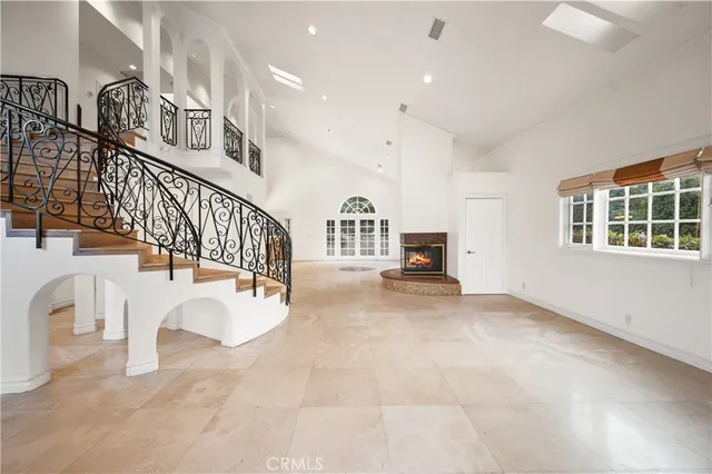 a view of an entryway with staircase