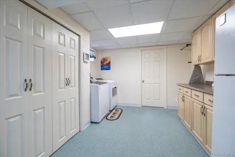 a view of a hallway with elevator