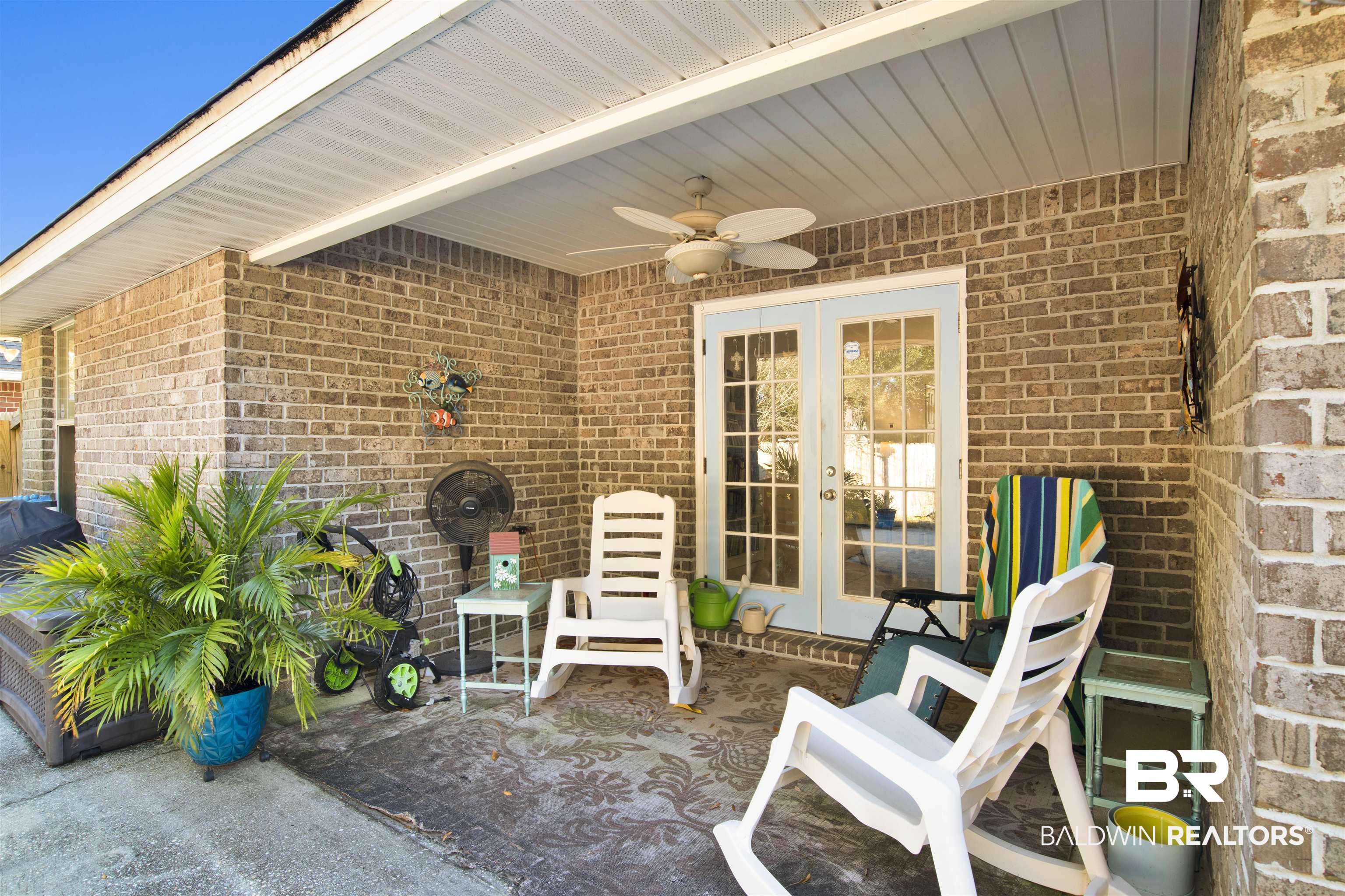 314 Blackfriars Street Fairhope, AL 36532 - Photo 25 of 25 View of patio / terrace with ceiling fan and french doors