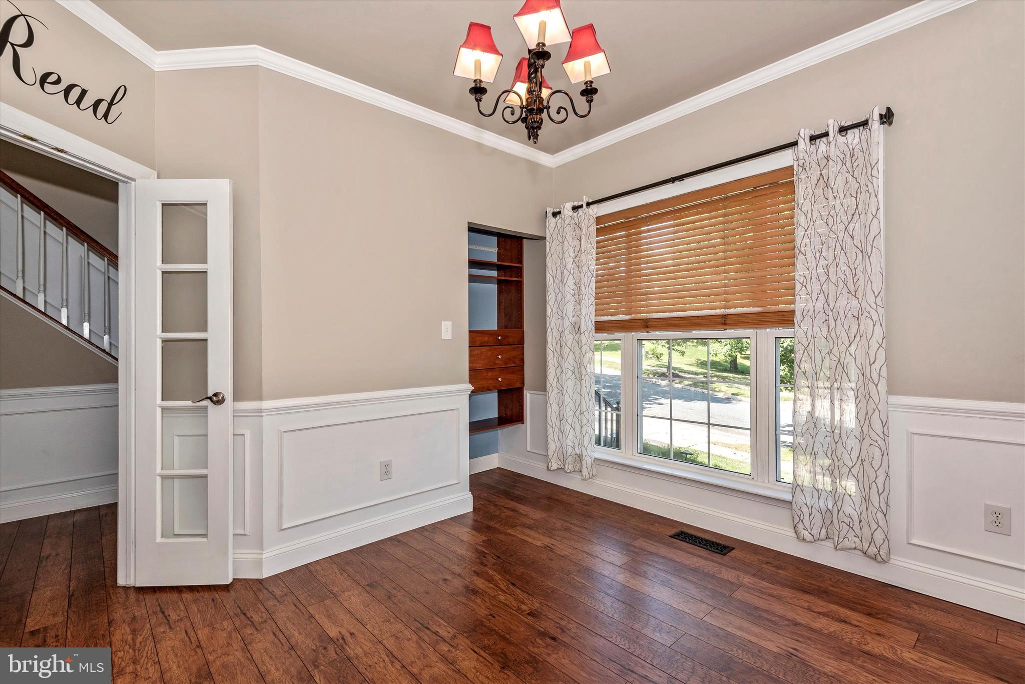 6 Summit Ridge Court Germantown, MD 20874 - Photo 13 of 49 Main Level Office with Built-In and French Doors