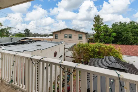 a house view with a garden