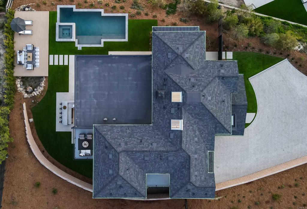 2920 Lone Jack Road Encinitas, CA 92024 - Photo 23 of 23 an aerial view of a house with a yard and potted plants